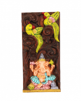 Vaagai wood Vinayagar CutWork
