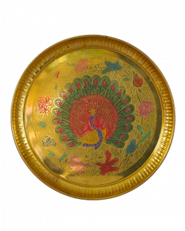 Brass Peacock Plate
