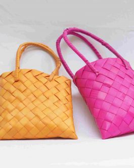 Palm Leaf Handle Pouch