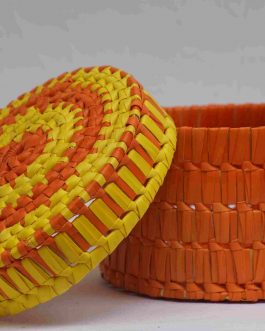 Palm Leaf Round Box Medium