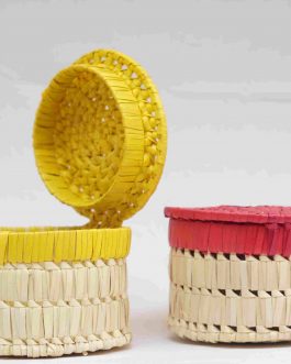 Palm Leaf Hinged Box