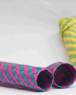 Palm Leaf Pencil Box Round