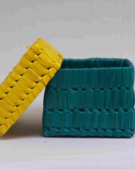 Palm Leaf Small Square Box