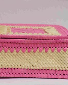 Palm Leaf Square Box Fancy