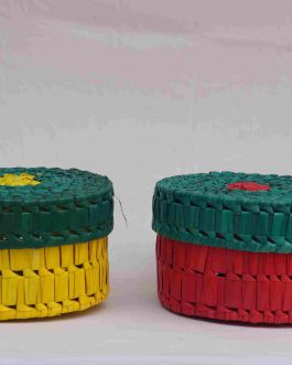 PalmLeaf 5×3 Round Box