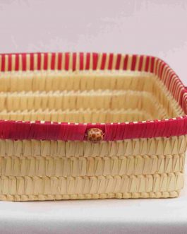 Palm Leaf Square Money  Bowl