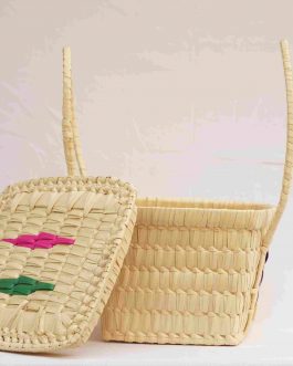 Palm leaf Square Inner Cap Basket
