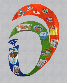 Chain Stitch Digital India Symbol