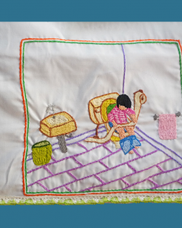 Lace Work Use Clean Toilet