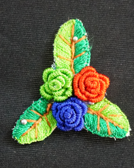 Embroidry 3 Flower Fullion