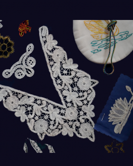 Lace Work Neck Design