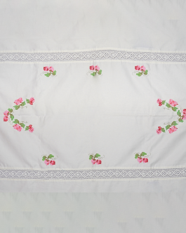 Hand Embroidery Bed Spread Single Lace