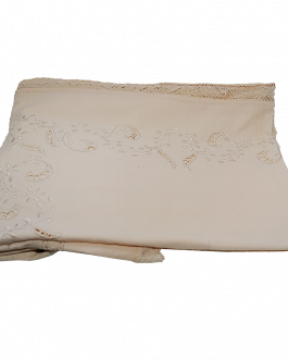Hand Embroidery Bed Spread Single Lace