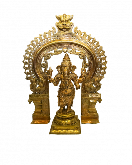 Bronze Vinayagar with Thiruvaachi