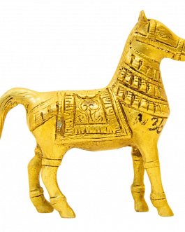 Brass Horse Standing Statue