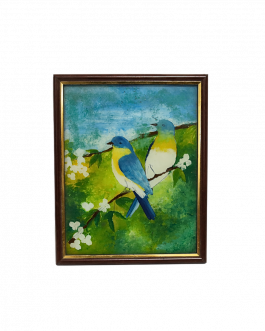 Glass Painting Birds