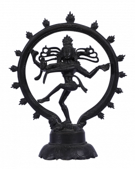 Brass Oxidised Natrajar