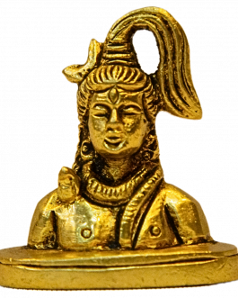 Brass Sivan Face Statue