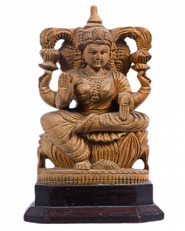 White wood Saraswathi