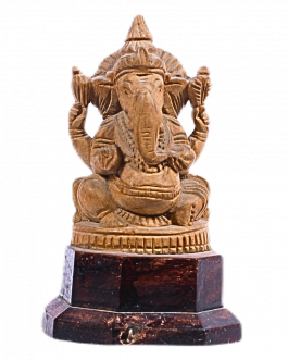 White Wood Ganesh