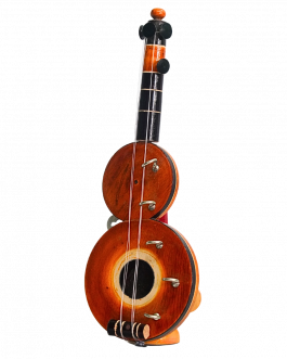 Wood Long Guiter with key hanger