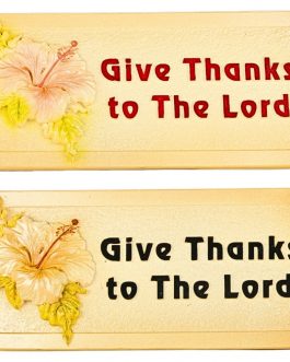 Fiber Give thanks to the Lord