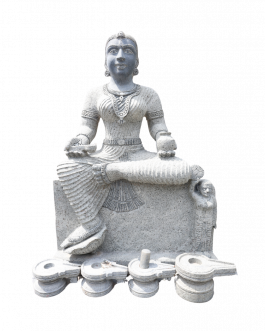 Stone Sitting Lady