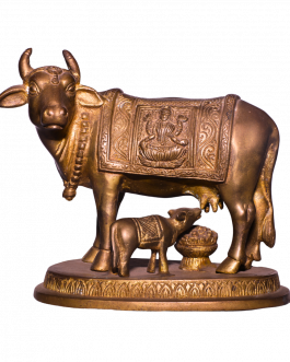 Bronze Cow And Child