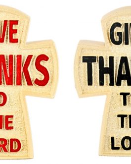 Fiber Give thanks to the Lord Cross