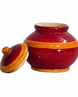 Wood kumkumam box round