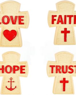 Fiber Love Faith Hope Trust Cross