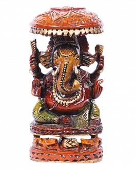 White Wood Ganesh