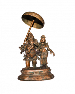 Bronze Kudai Vinayagar