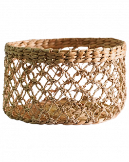Banana Fiber Round Rope Basket