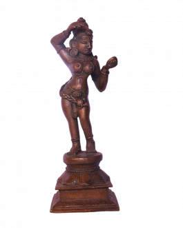 Bronze Mirror Lady