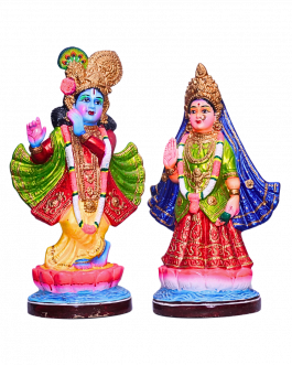 Paper Mache Radha Krishna