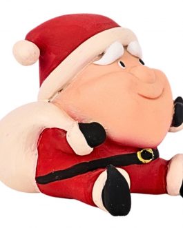 Fiber Humpty Dumpty Santa