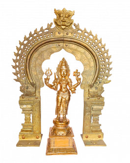 Bronze Maariyamman with  Tiruvaachi