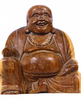 White Wood Buddha