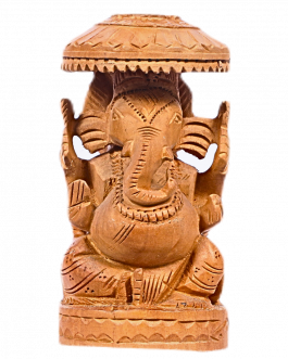 White Wood Ganesh