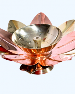 Copper Lotus Deepam