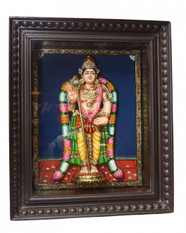 Tanjore painting Embossed  Murugan