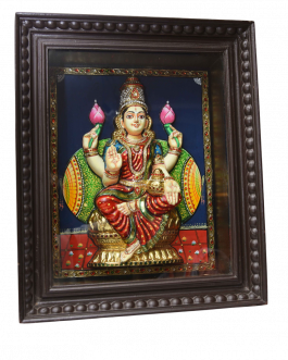 Tanjore painting Embossed  Lakshmi