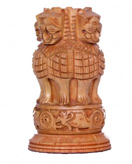 White wood 5 Inch Ashoka Pen stand
