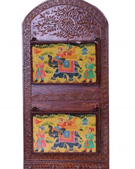 Wood Letter Holder Double