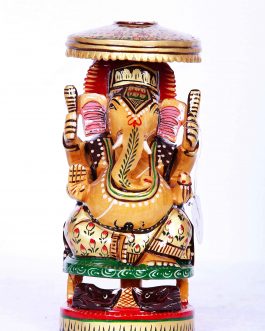 White Wood 8 Inch Ganesh Chatter
