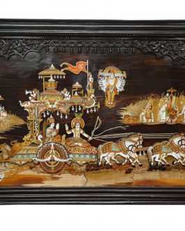 48 X 72 Inch Rosewood Geetha Upadesam Panel
