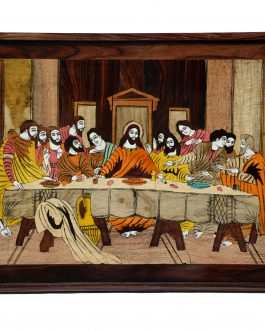 18X30 Inch Rosewood Last Supper Panel