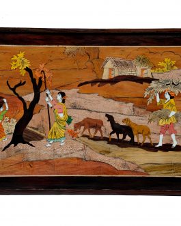 18X30 Inch Rosewood Village Scenery Panel