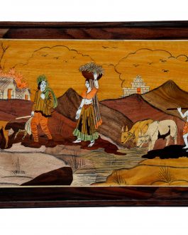 18X30 Inch Rosewood Village Scenery Panel